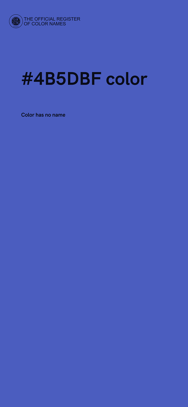 #4B5DBF color image