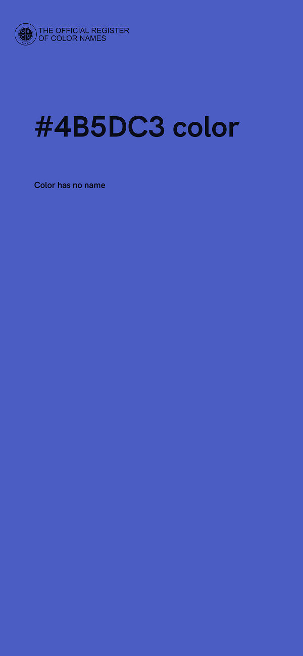 #4B5DC3 color image