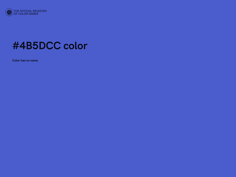 #4B5DCC color image