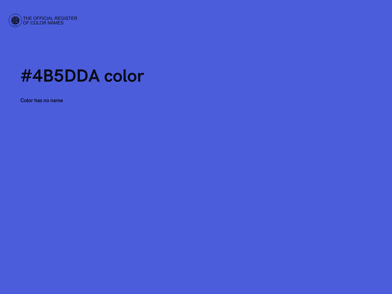 #4B5DDA color image