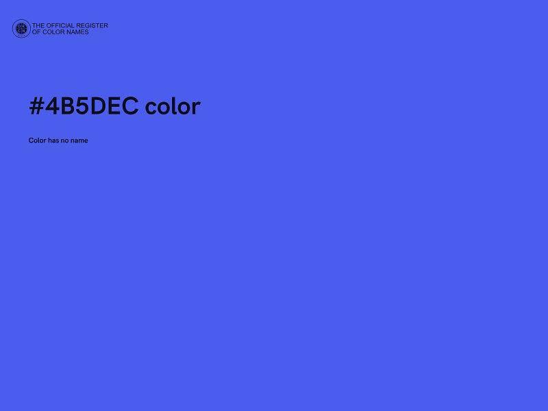 #4B5DEC color image