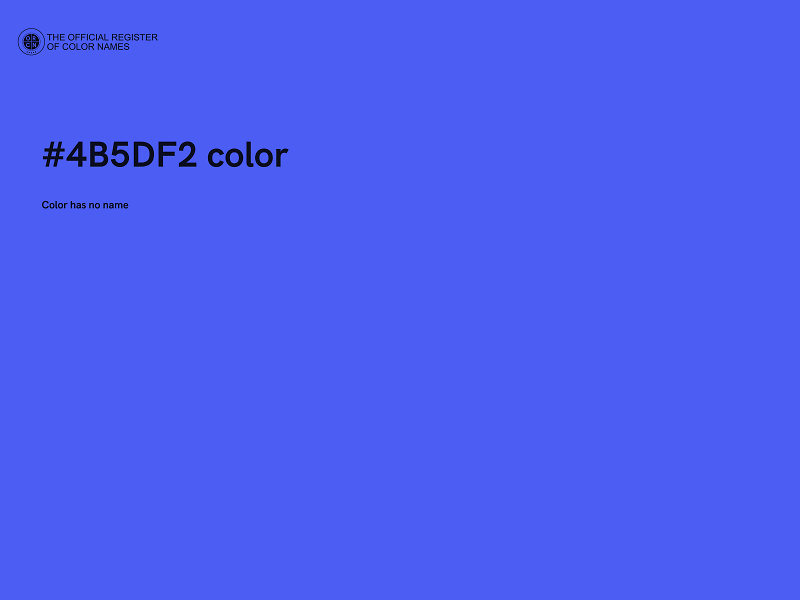 #4B5DF2 color image