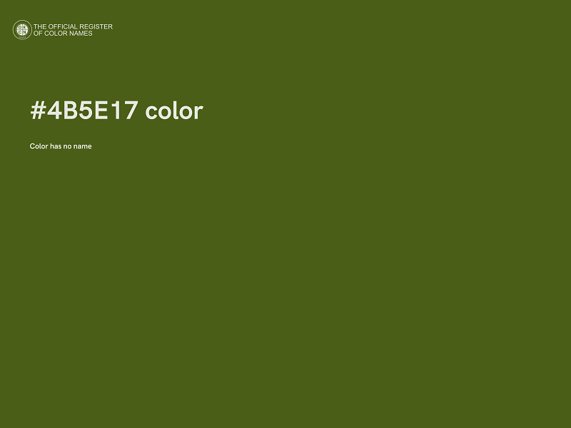 #4B5E17 color image