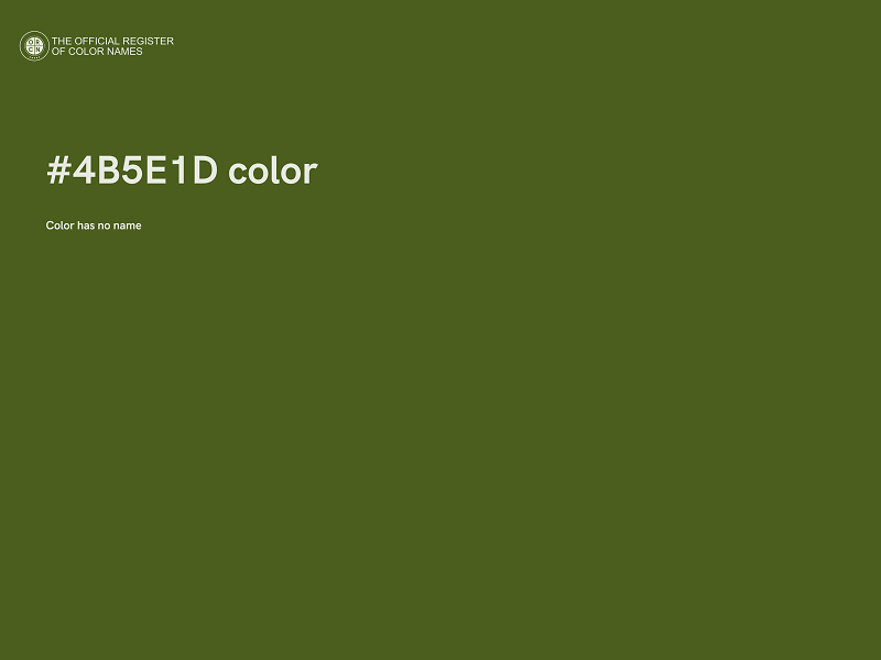 #4B5E1D color image