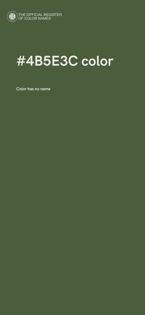#4B5E3C color image