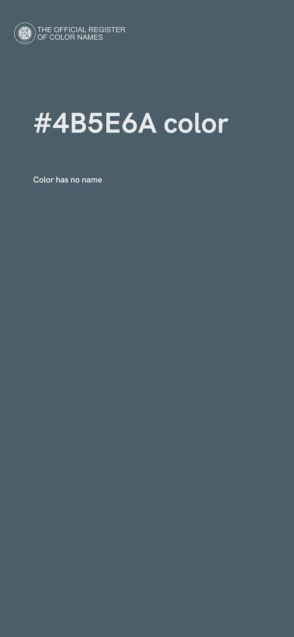 #4B5E6A color image