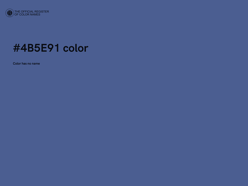 #4B5E91 color image