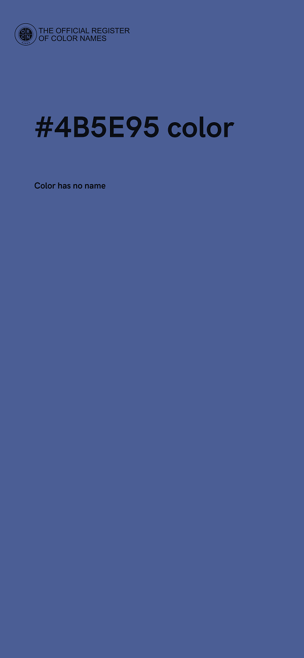 #4B5E95 color image
