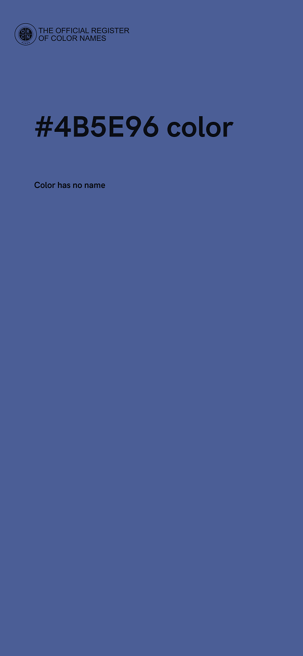 #4B5E96 color image