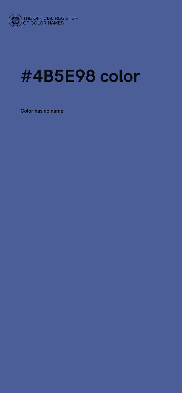 #4B5E98 color image