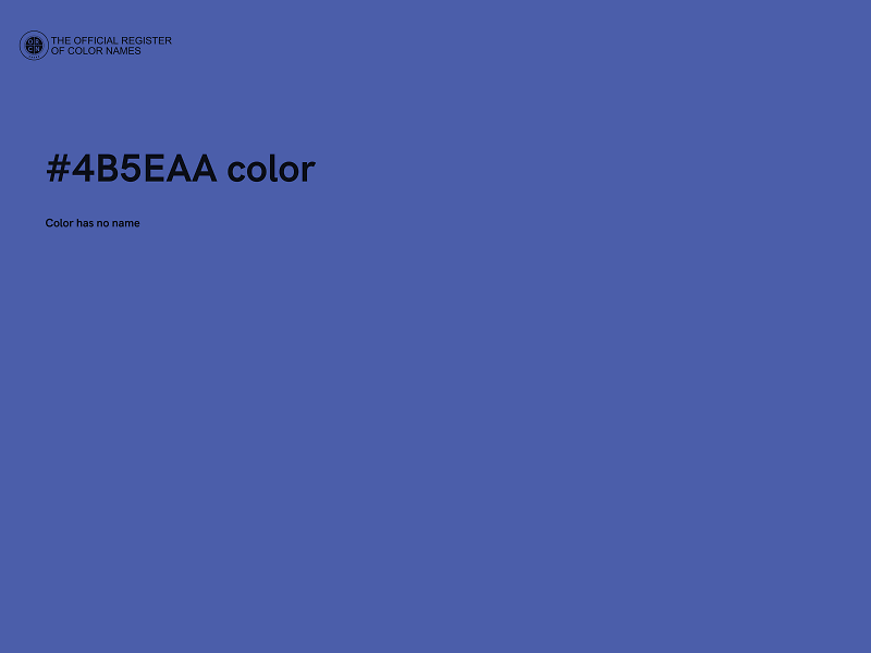 #4B5EAA color image