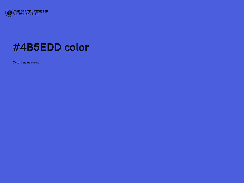 #4B5EDD color image