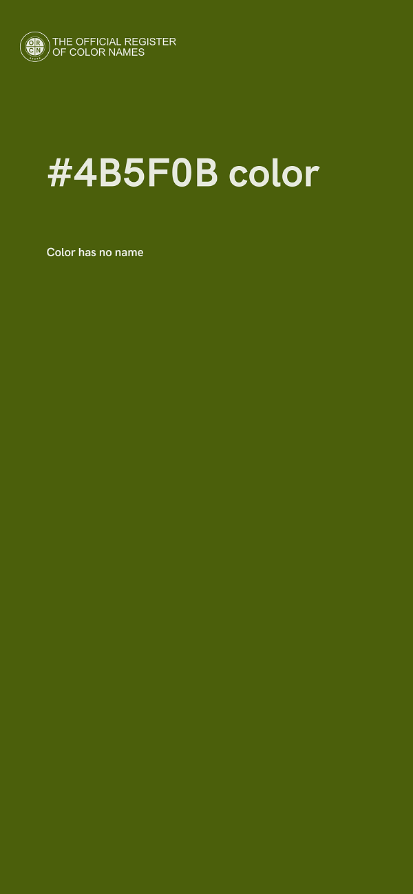 #4B5F0B color image