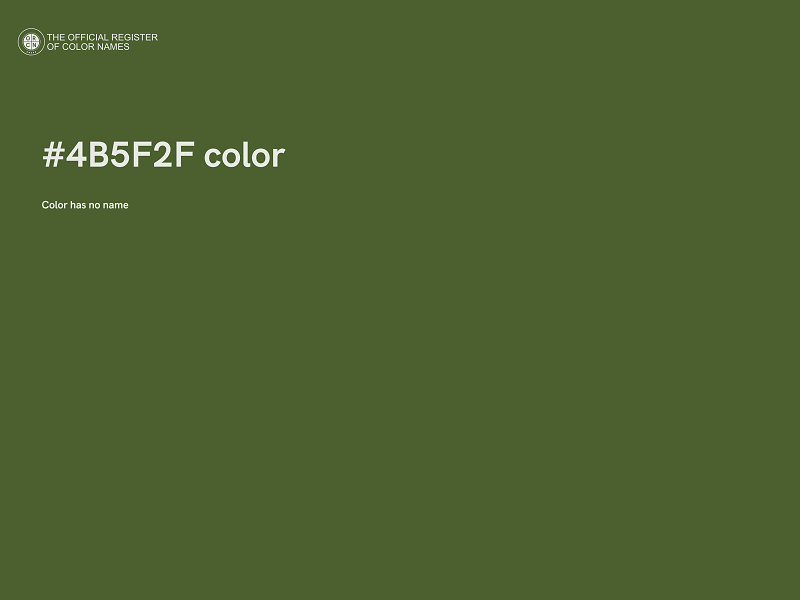#4B5F2F color image