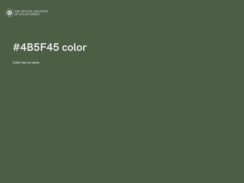 #4B5F45 color image