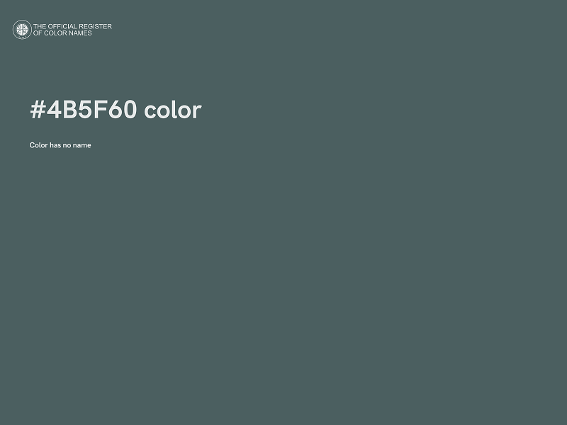 #4B5F60 color image