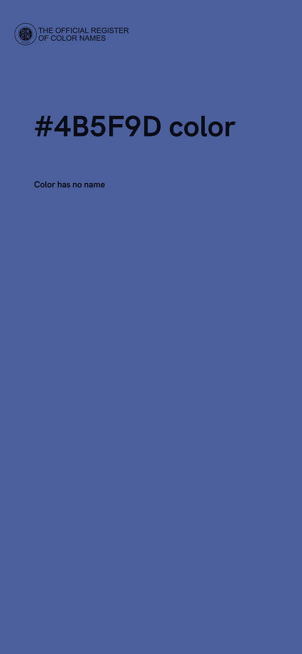 #4B5F9D color image