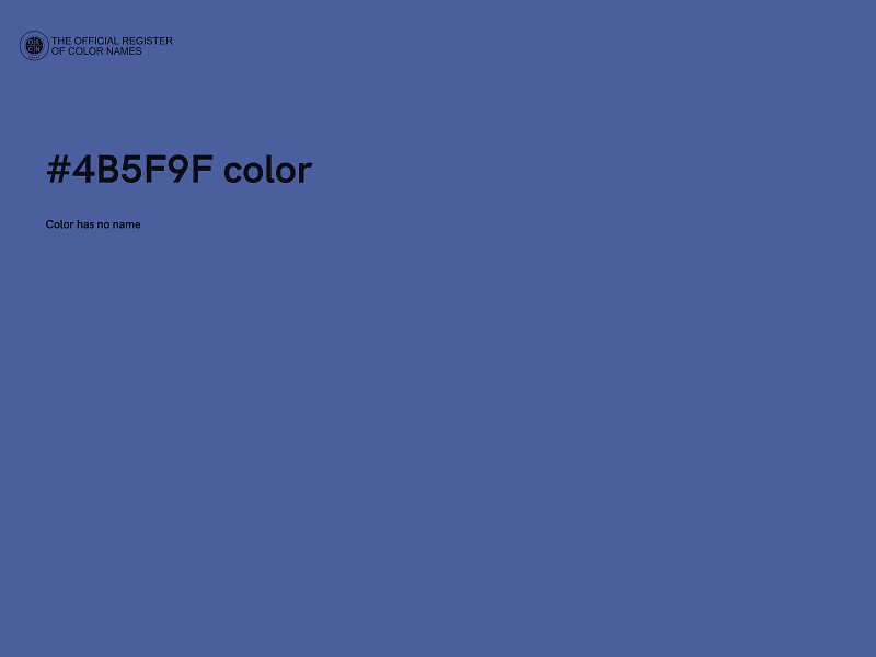 #4B5F9F color image