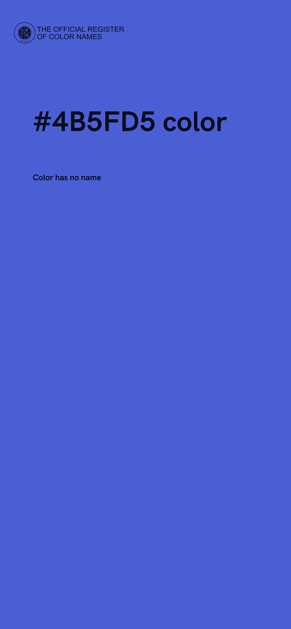 #4B5FD5 color image