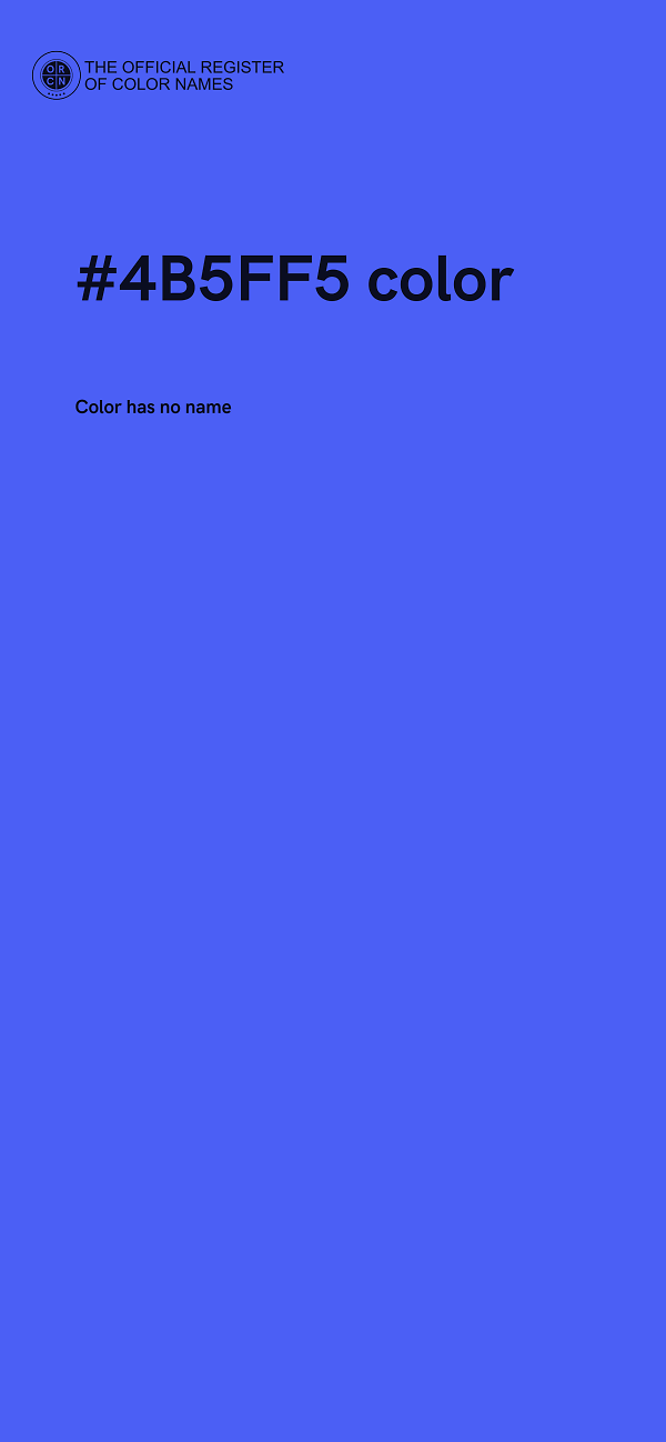 #4B5FF5 color image