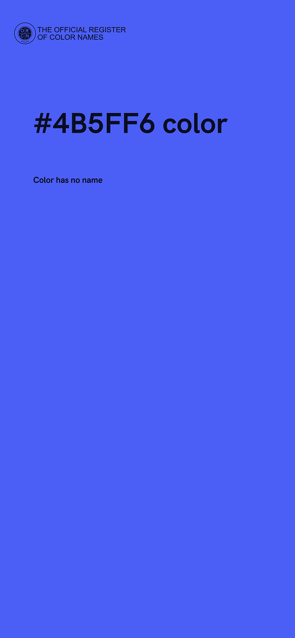#4B5FF6 color image