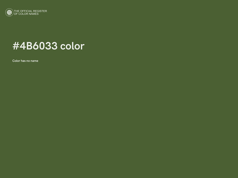 #4B6033 color image