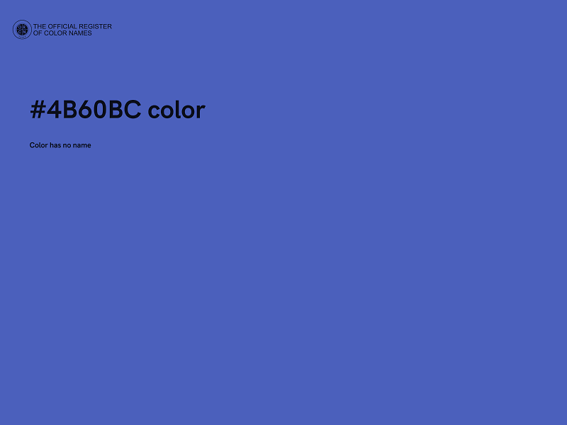 #4B60BC color image