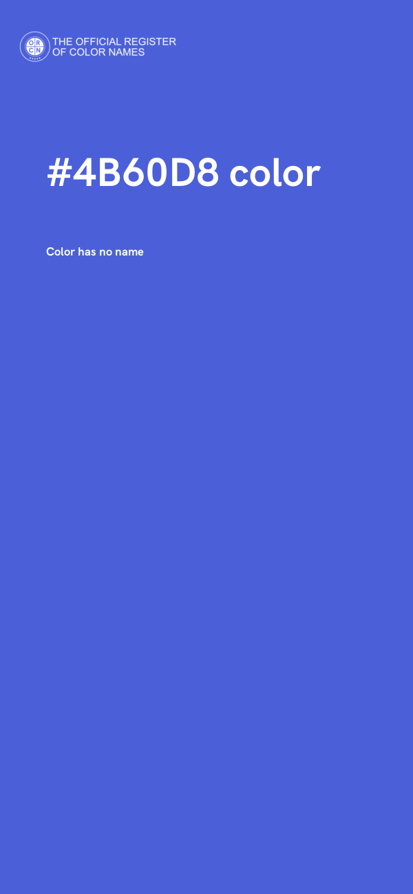 #4B60D8 color image