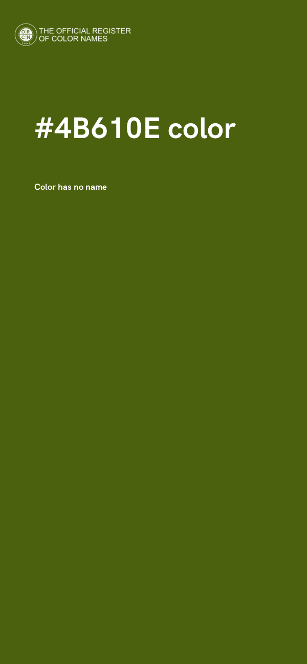 #4B610E color image