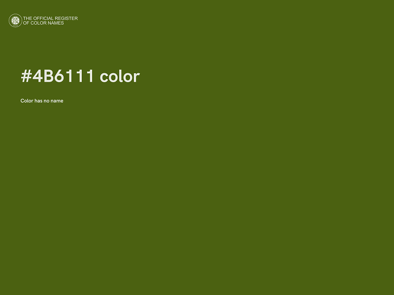 #4B6111 color image