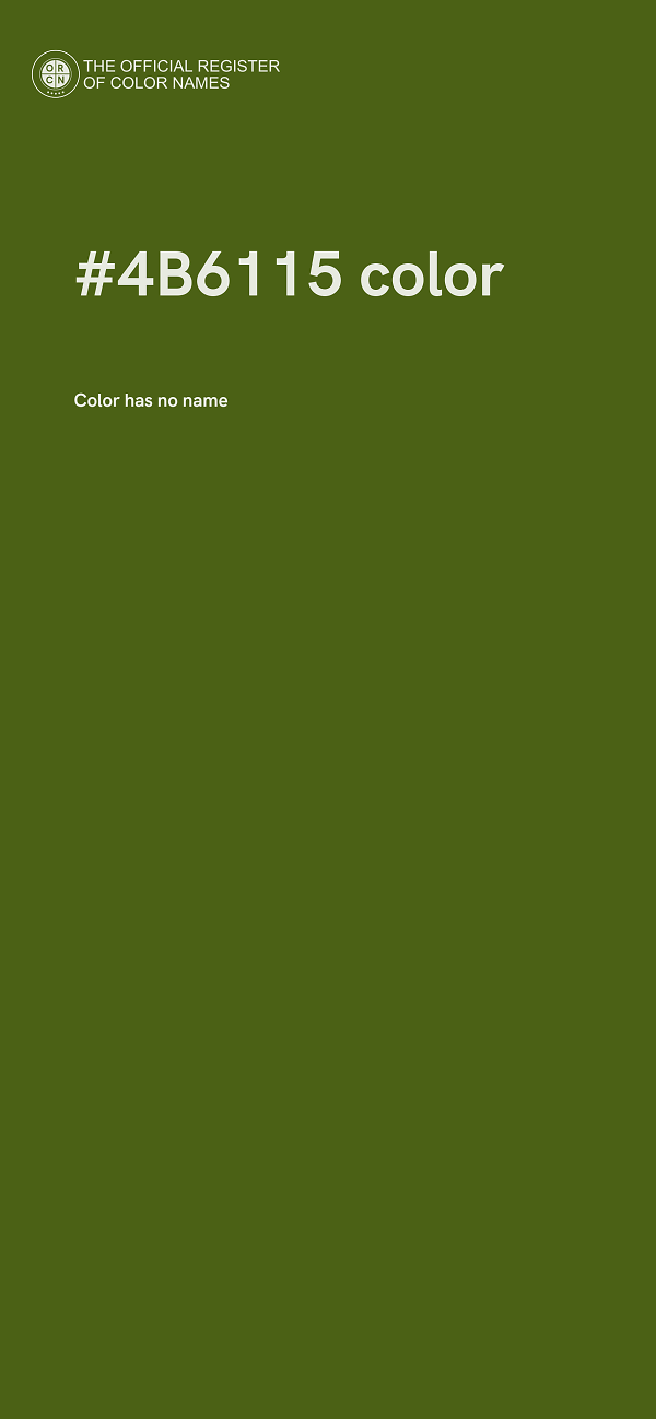 #4B6115 color image