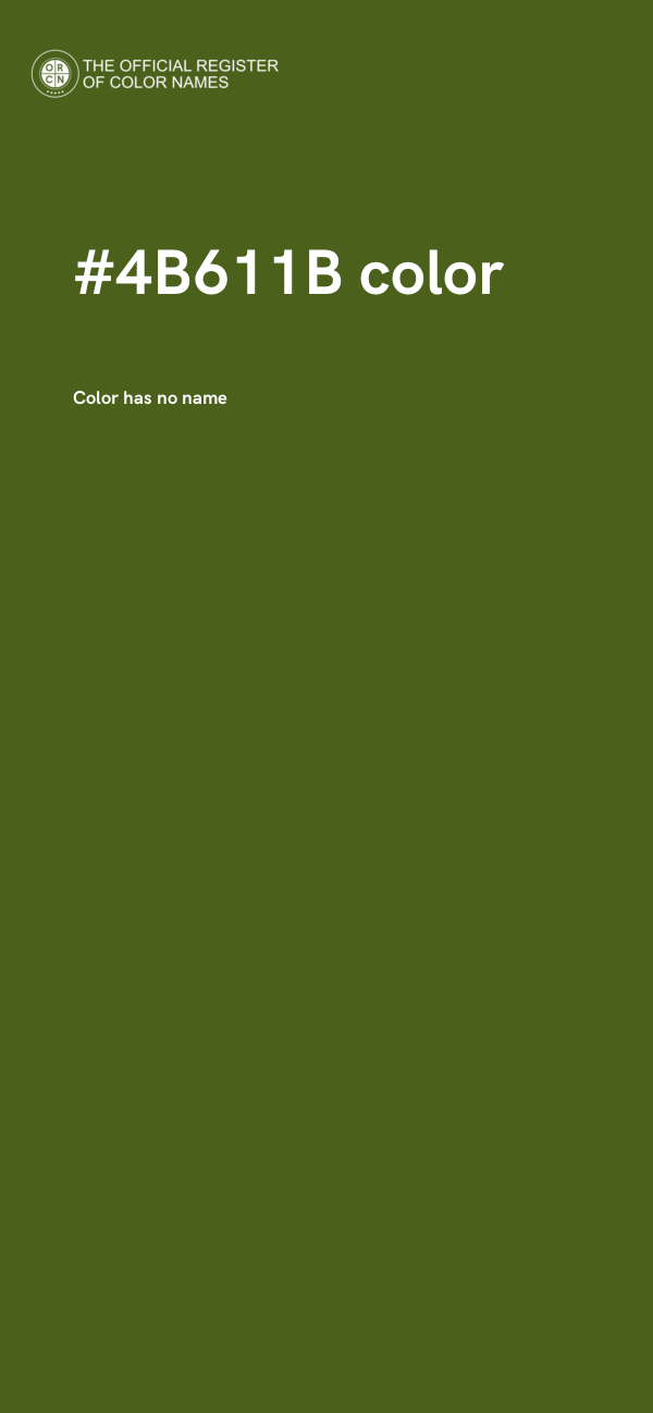 #4B611B color image
