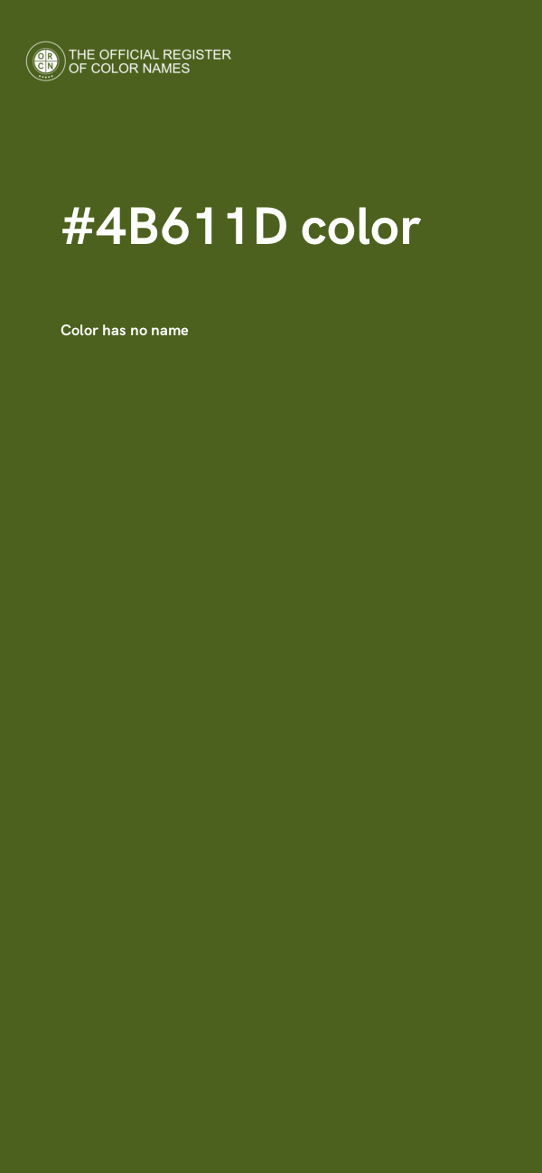 #4B611D color image