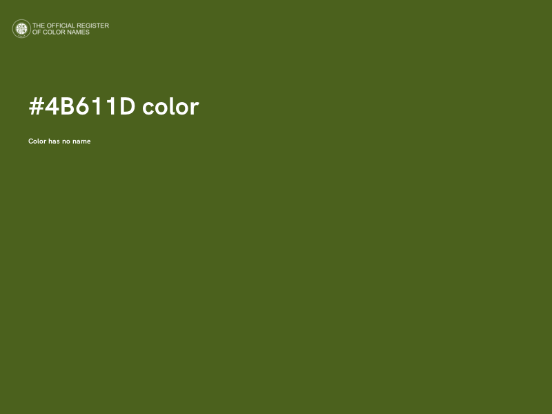 #4B611D color image