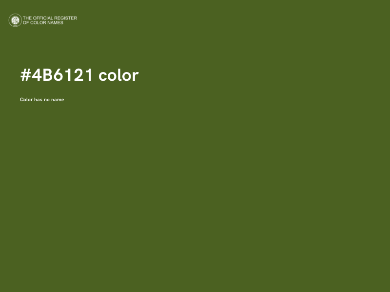 #4B6121 color image