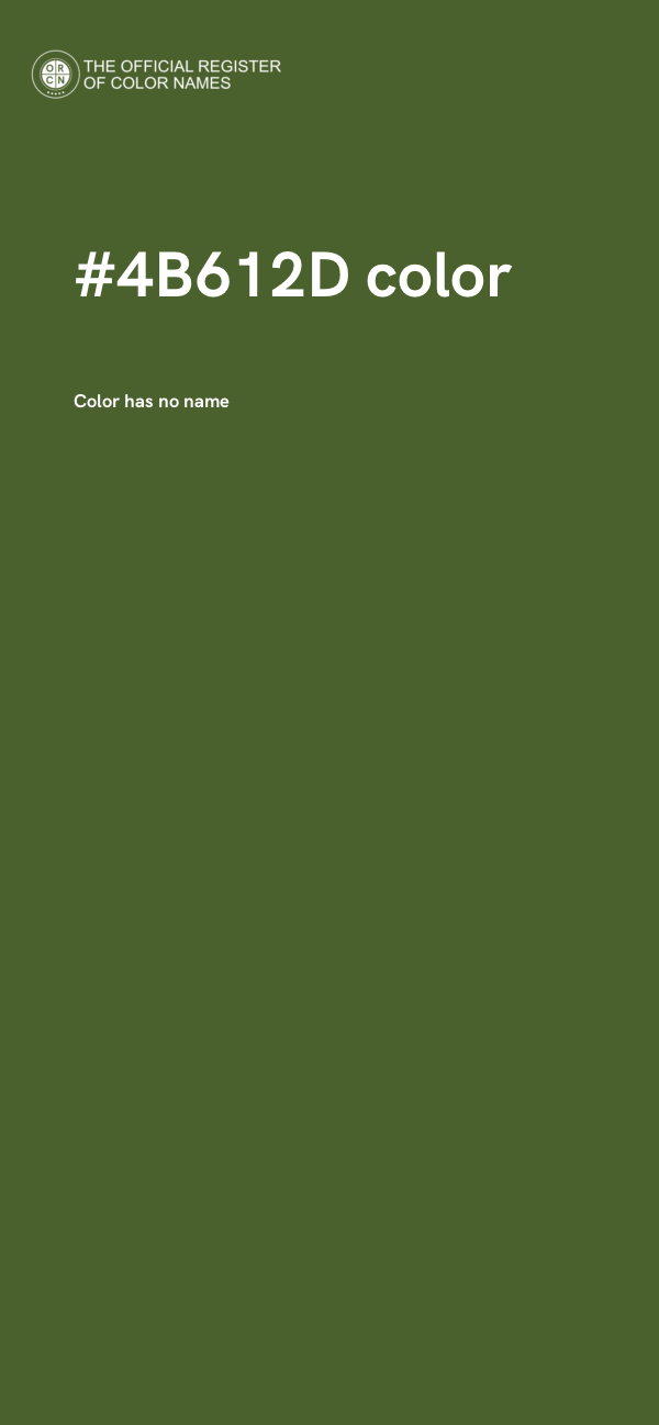 #4B612D color image