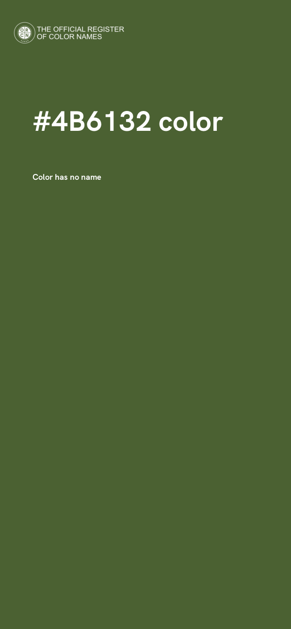 #4B6132 color image