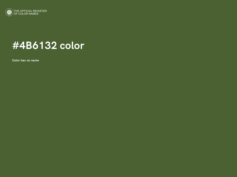 #4B6132 color image