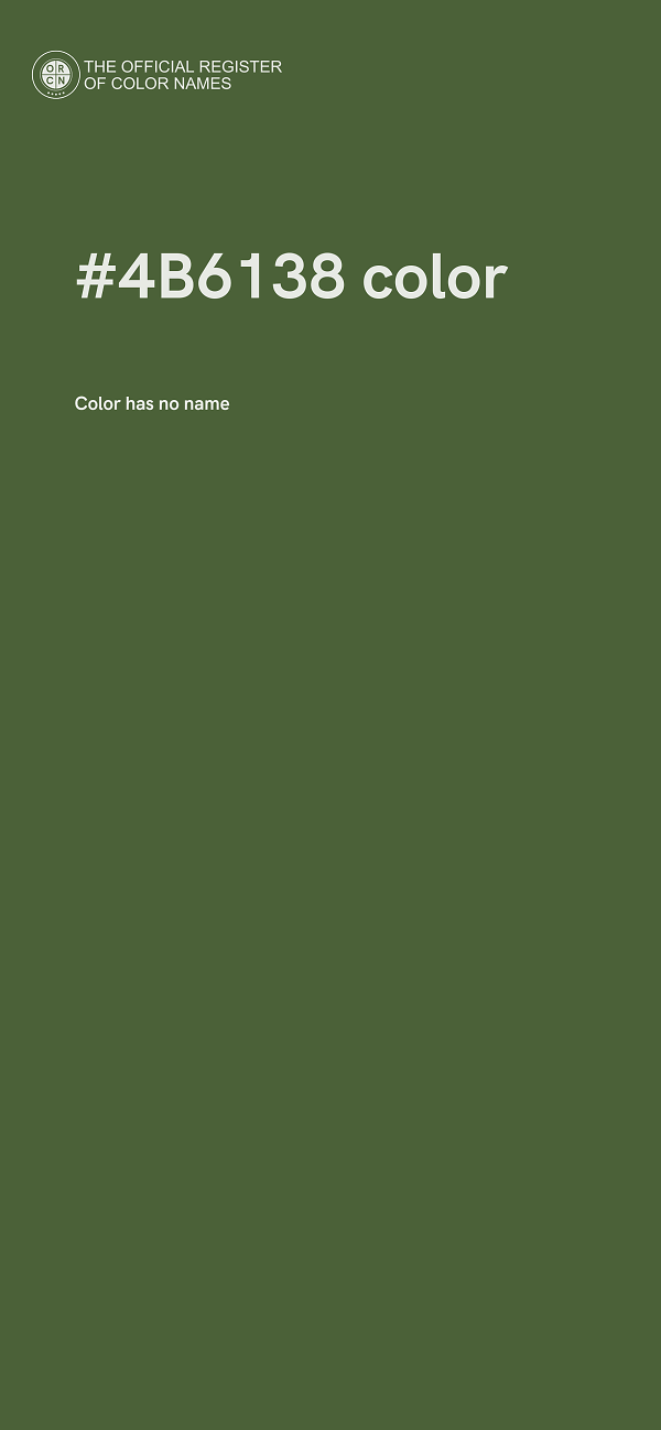#4B6138 color image