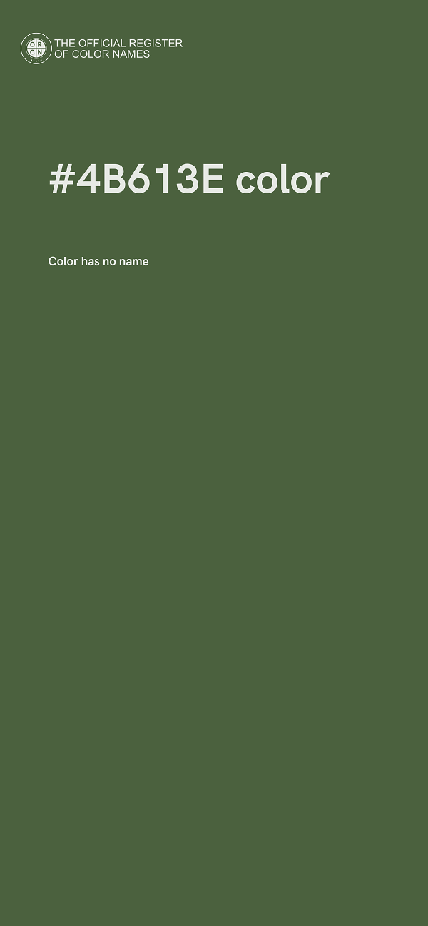 #4B613E color image