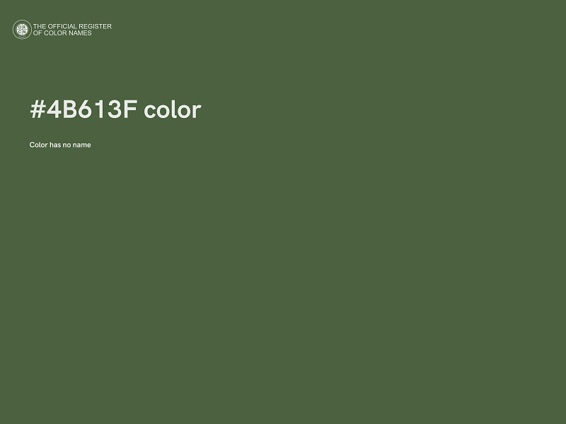 #4B613F color image