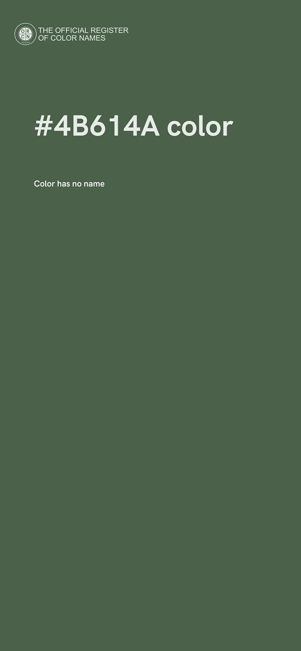 #4B614A color image