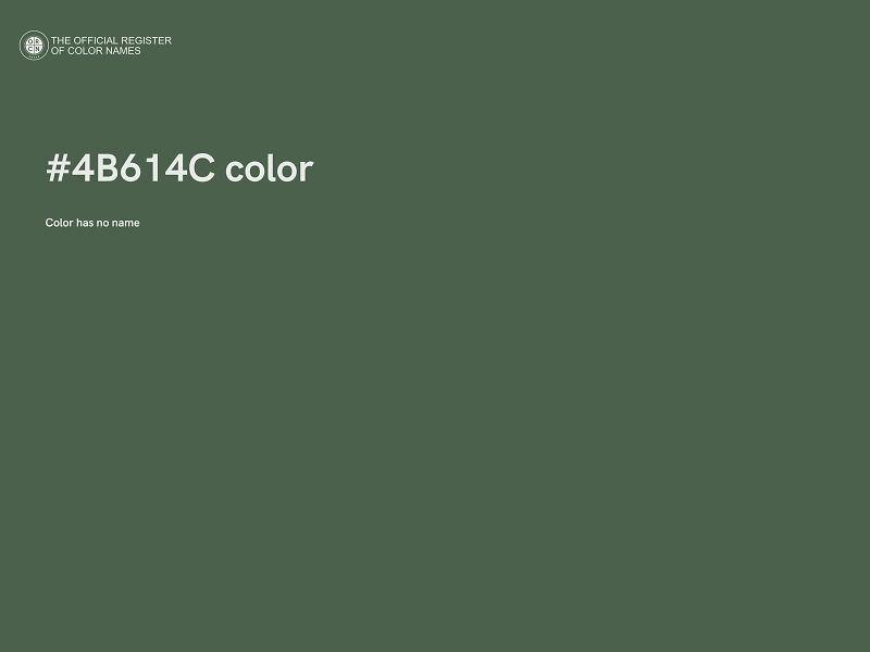 #4B614C color image