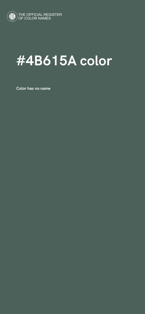 #4B615A color image