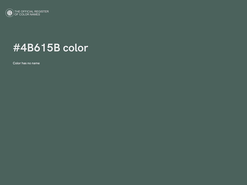 #4B615B color image