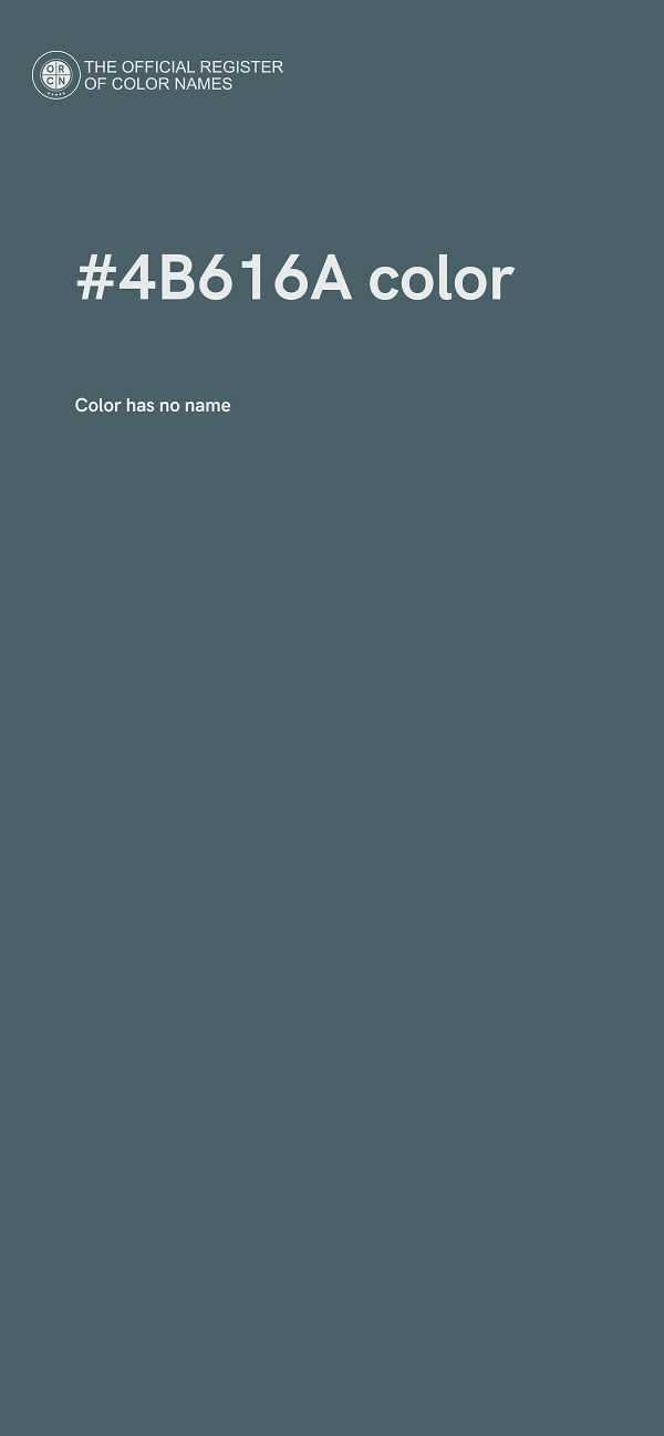 #4B616A color image