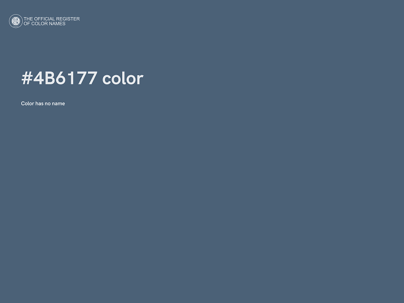 #4B6177 color image