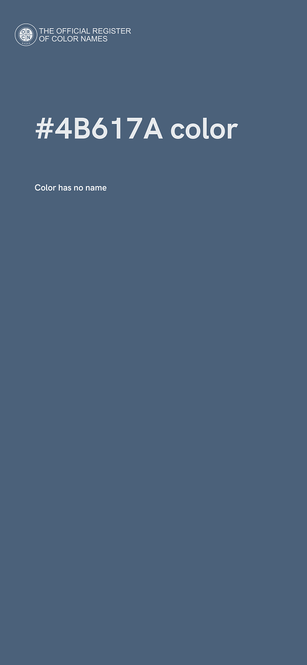 #4B617A color image