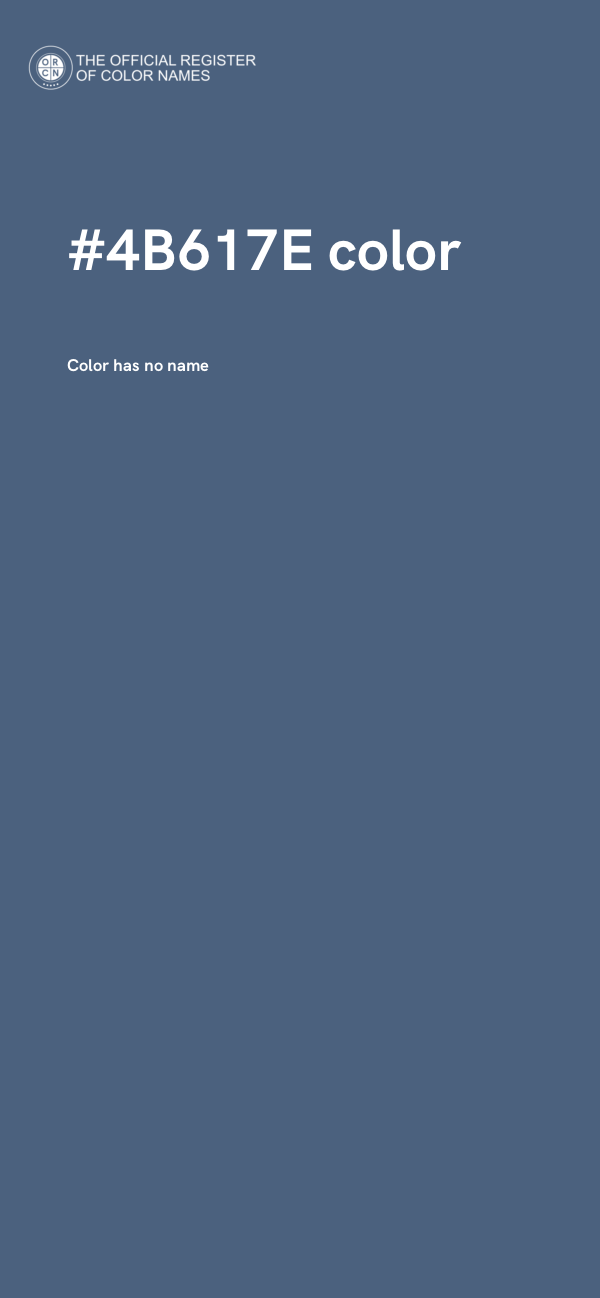 #4B617E color image