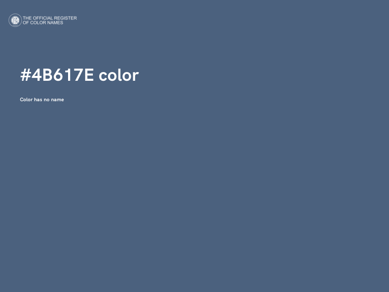 #4B617E color image